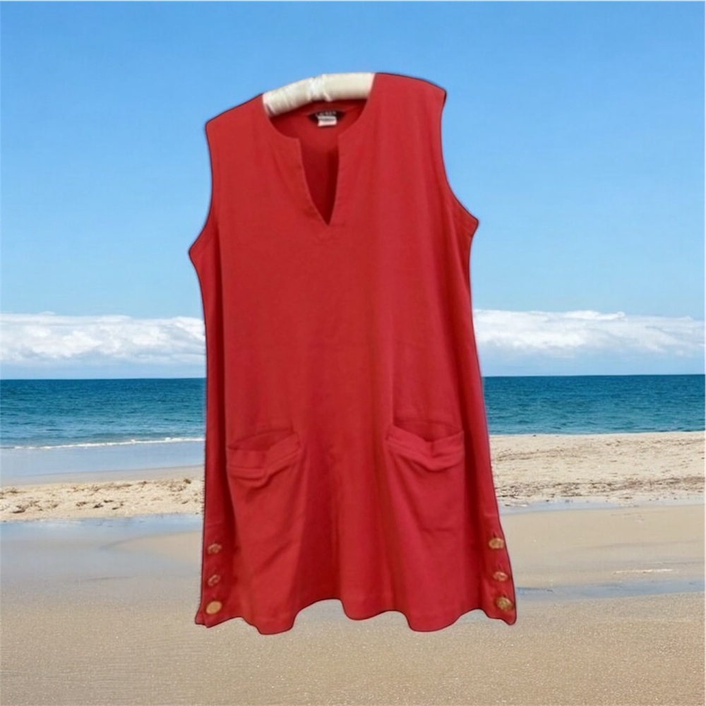 Lauren Ralph Lauren Sz L Dress Vacation Beach 
Coastal Poolside Seaside Cruise